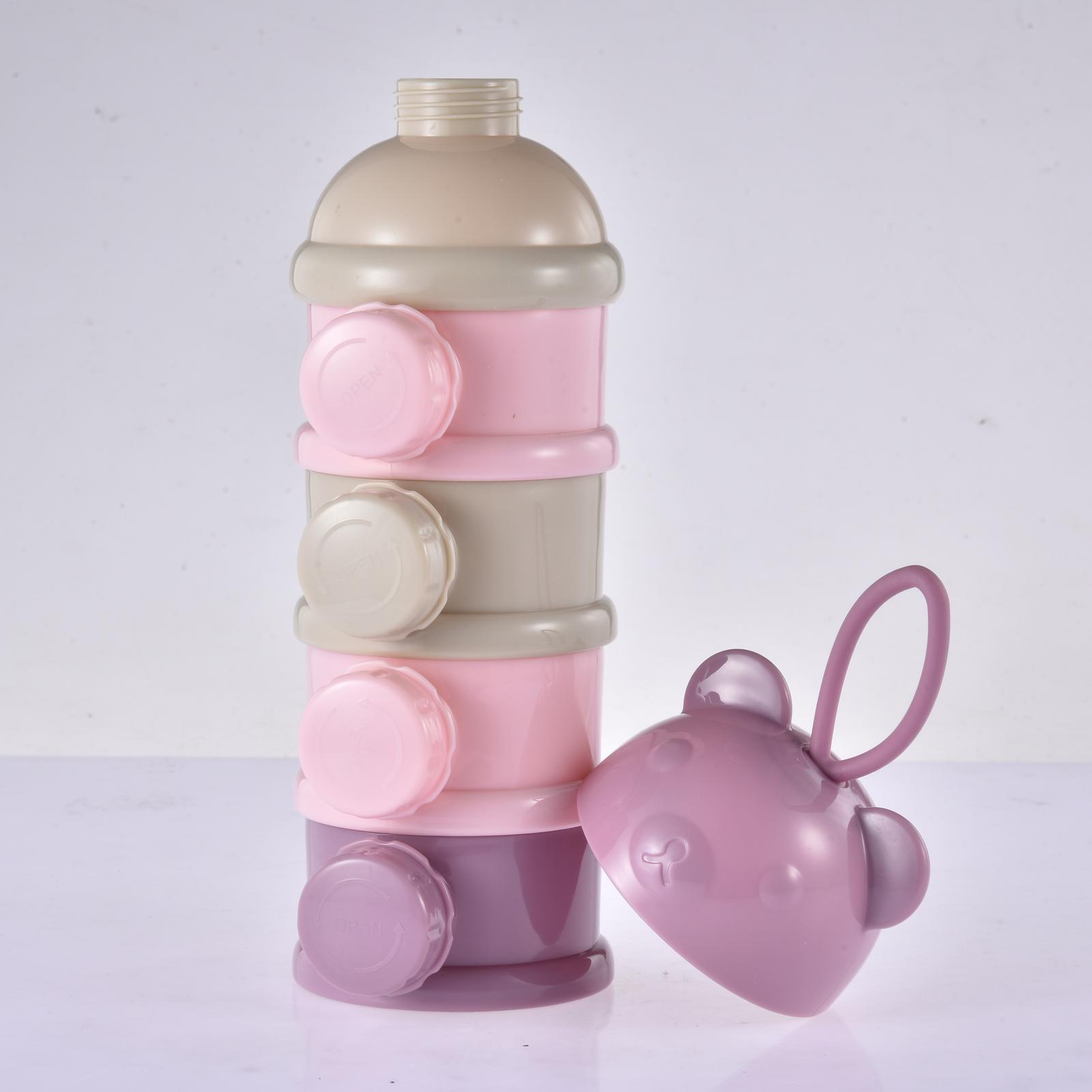 Formula Dispenser Portable - Formelbehälter, 4 Gitter, tragbarer Behälter für