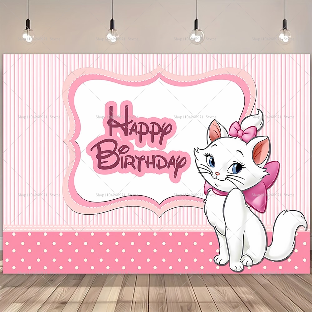 Baby Food Recipes - Niedliche rosa Marie-Katze im Aristocats-Stil, Babyparty-Dekoration