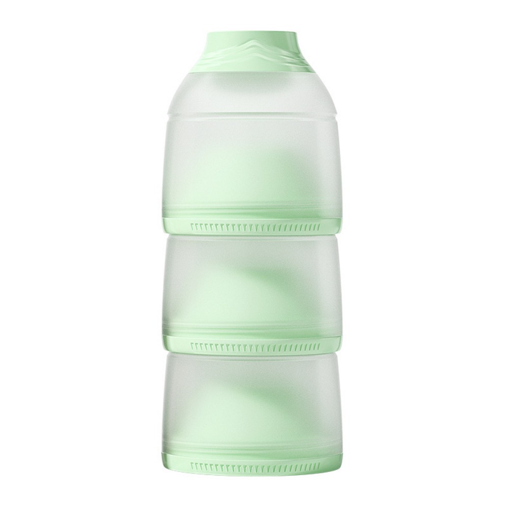 Formula Dispenser Portable - 3-lagige Baby-Milchpulverbox mit versiegeltem Fach, Snackbehälter,