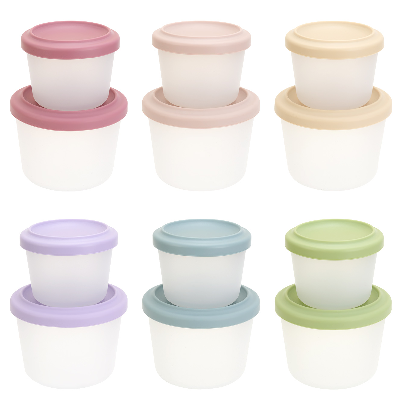 Baby Food Delivery - 2 Stück BPA-freie Babynahrung-Aufbewahrungsbox mit Deckel,