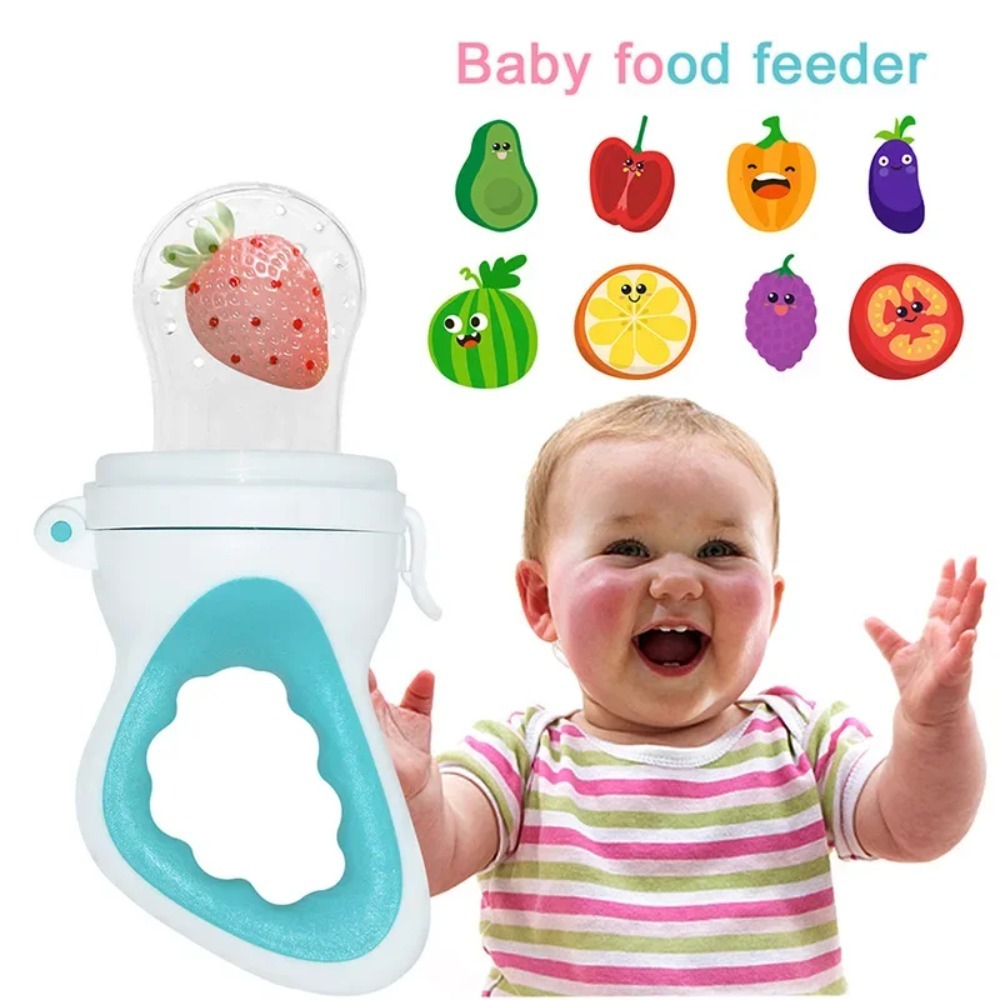 Baby Food Delivery - Silikon-Baby-Obst-Gemüse-Schnuller, Beißring, Nahrungsergänzungsmittel-Fütterer, Tragbare Aufbewahrung für