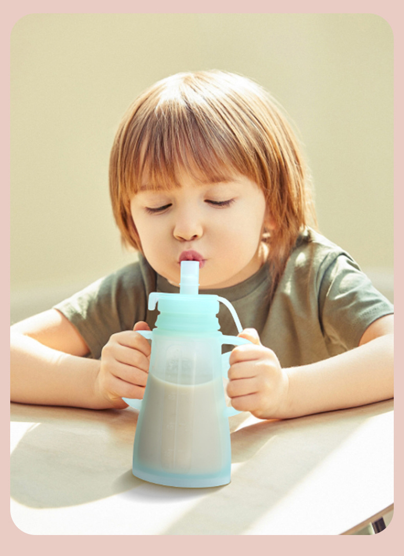 Baby Food Delivery - Neue Wiederverwendbare Silikon-Muttermilch-Aufbewahrungsbeutel Auslaufsicher Saugfähig BPA-frei