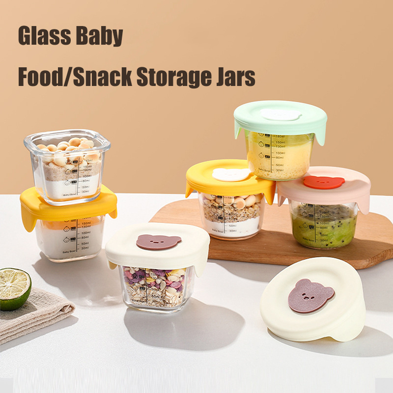 Baby Food Delivery - 180 ml Glas-Vorratsdosen für Babynahrung mit