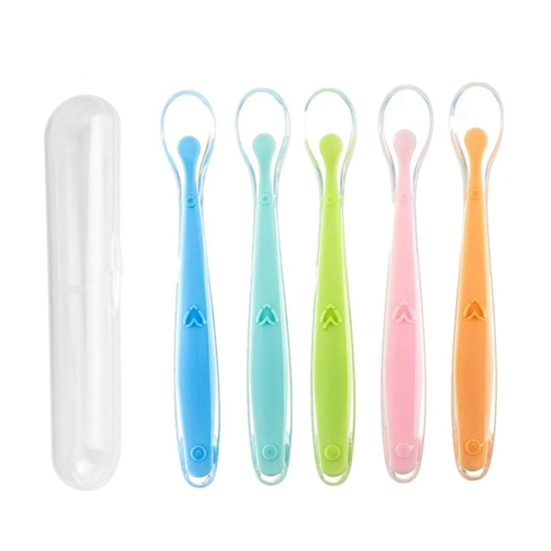 Baby Food Bites - BPA-freie Baby-Silikonlöffel, erste Stufe, weiche Löffel