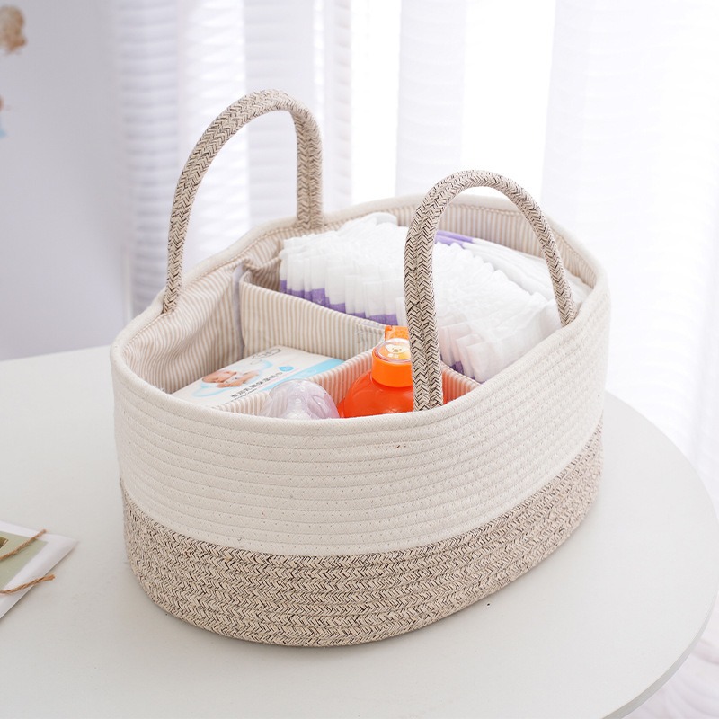 Baby Food Stuff - Faltbare Windel Caddy Organisieren Baumwolle Seil
