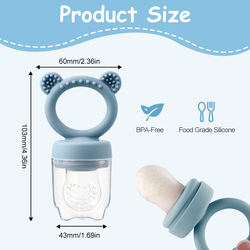 Silikon-Bärchen-Fruchtsauger f – Baby Food Bites Bewertung und Preis