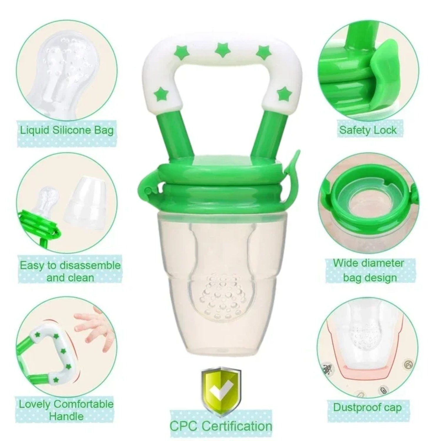 Baby-Frucht-Futterspender/Schn – Baby Food Bites Bewertung und Preis