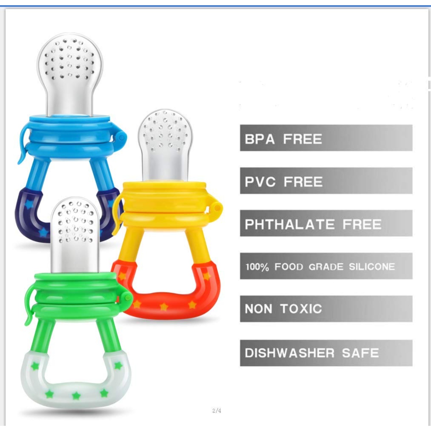 Baby-Frucht-Futterspender/Schn – Baby Food Bites Bewertung und Preis