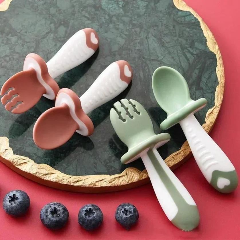 Baby Löffel Gabel Silikon kind – Baby Food Lunch Bewertung und Preis