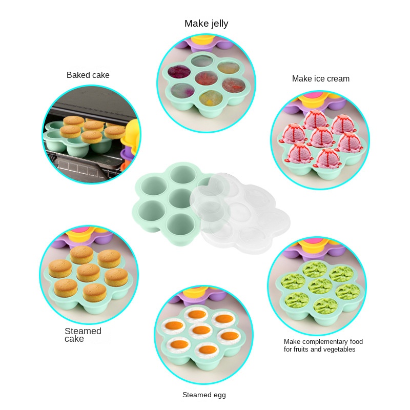 7-Loch Wiederverwendbare Silik – Baby Food Bites Bewertung und Preis
