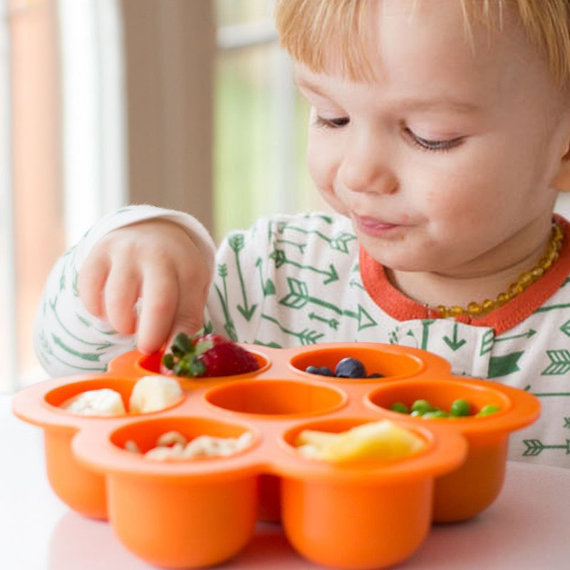 7-Loch Wiederverwendbare Silik – Baby Food Bites Bewertung und Preis