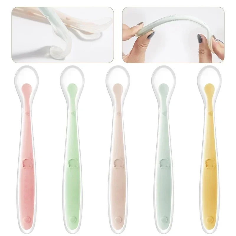 Weicher Silikon-Babylöffel für – Baby Food Lunch Bewertung und Preis