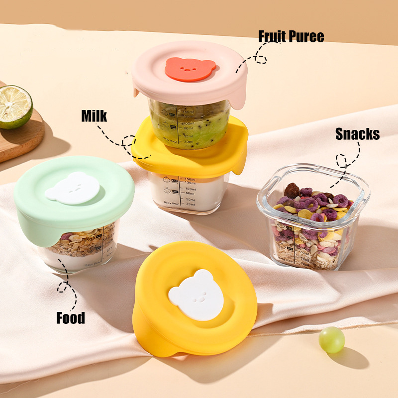 180 ml Glas-Vorratsdosen für B – Baby Food Delivery Bewertung und Preis